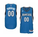 Mens Minnesota Timberwolves Blue Custom Swingman Road Jersey