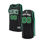 Youth Boston Celtics Black Custom Basketball Jersey - Statement Edition