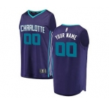 Youth Charlotte Hornets Purple Custom Basketball Jersey - Statement Edition