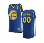 Youth Golden State Warriors Royal 2018 Basketball Finals Champions Custom Jersey