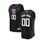 Youth LA Clippers Black Custom Basketball Jersey - Statement Edition