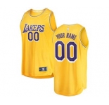 Youth Los Angeles Lakers Gold 2018-2019 Custom Basketball Jersey