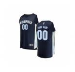 Youth Memphis Grizzlies Navy Custom Basketball Jersey - Icon Edition
