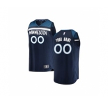 Youth Minnesota Timberwolves Navy Custom Basketball Jersey - Icon Edition