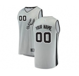 Youth San Antonio Spurs Silver Custom Basketball Jersey - Statement Edition