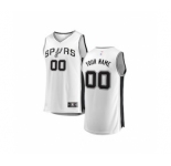 Youth San Antonio Spurs White Custom Basketball Jersey - Association Edition