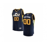 Youth Utah Jazz Navy Custom Basketball Jersey - Icon Edition