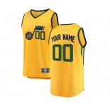 Youth Utah Jazz Yellow Custom Basketball Jersey - Statement Edition