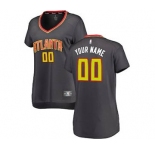 Women's Atlanta Hawks Black Custom Basketball Jersey - Icon Edition
