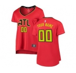 Women's Atlanta Hawks Red Custom Basketball Jersey