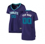 Women's Charlotte Hornets Purple Custom Basketball Jersey