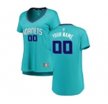 Women's Charlotte Hornets Teal Custom Basketball Jersey - Icon Edition