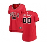 Women's Chicago Bulls Red Custom Basketball Jersey - Icon Edition