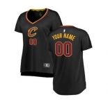 Women's Cleveland Cavaliers Black Custom Basketball Jersey