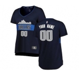 Women's Dallas Mavericks Navy Custom Basketball Jersey