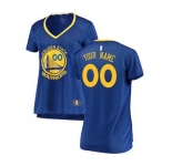 Women's Golden State Warriors Royal Custom Basketball Jersey - Icon Edition