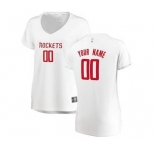 Women's Houston Rockets White Custom Basketball Jersey - Association Edition