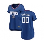 Women's LA Clippers Royal Custom Basketball Jersey - Icon Edition