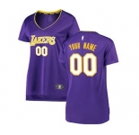 Women's Los Angeles Lakers Purple Custom Basketball Jersey