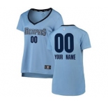 Women's Memphis Grizzlies Light Blue Custom Basketball Jersey