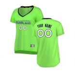 Women's Minnesota Timberwolves Green Custom Basketball Jersey