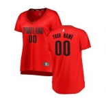 Women's Portland Trail Blazers Red Custom Basketball Jersey
