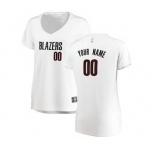 Women's Portland Trail Blazers White Custom Basketball Jersey - Association Edition