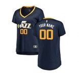 Women's Utah Jazz Navy Custom Basketball Jersey - Icon Edition