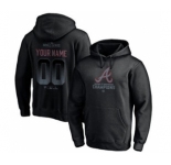 Men's Atlanta Braves Black 2021 World Series Champions Custom Name & Number Pullover Baseball Hoodie