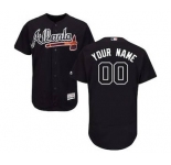 Men's Atlanta Braves Customized Alternate Navy Flex Base Custom Baseball Baseball Jersey
