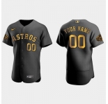 Men  Houston Astros Custom 2022 Mlb All Star Game Authentic Black Men Jersey