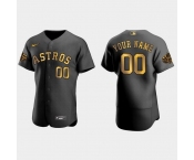 Men  Houston Astros Custom 2022 Mlb All Star Game Authentic Black Men Jersey