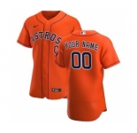 Men's Houston Astros 2020 Alternate Custom Flexbase Jersey - Orange
