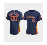 Men's Houston Astros Active Player Custom Navy 60th Anniversary Flex Base Stitched Baseball Jersey
