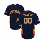 Men's Houston Astros Customized Navy 2018 Gold Program Cool Base Stitched Baseball Jersey