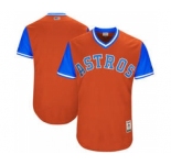Men's Houston Astros Customized Orange 2017 Little League World Series Players Weekend Jersey