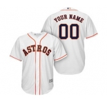 Men's Houston Astros Customized White Cool Base Custom Baseball Baseball Jersey
