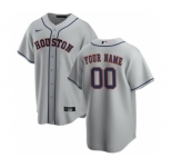 Men's Houston Astros Road 2020 Baseball Custom Cool Base Jersey - Gray
