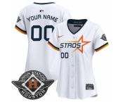 Women's Houston Astros Active Player Custom White 2025 City Connect Limited Stitched Baseball Jersey