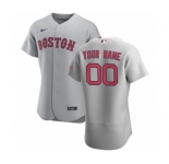 Men's Boston Red Sox 2020 Road Custom Flexbase Jersey - Gray