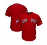Men's Boston Red Sox Customized Majestic Scarlet 2018 Spring Training Cool Base Team Jersey