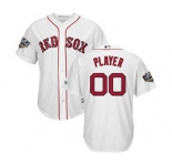 Men's Boston Red Sox Majestic White 2018 World Series Cool Base Custom Jersey