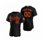 Men's Baltimore Orioles Custom Nike Black Authentic 2020 Alternate Jersey