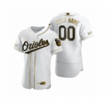Men's Baltimore Orioles Custom Nike White Authentic Golden Edition Jersey