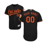 Men's Baltimore Orioles Customized Alternate Black Flex Base Custom Baseball Baseball Jersey