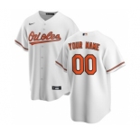 Men's Baltimore Orioles Home 2020 Baseball Custom Cool Base Jersey - White