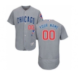 Baseball Chicago Cubs Majestic Road Gray Flex Base Collection Custom Jersey