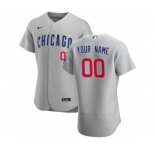 Men's Chicago Cubs 2020 Road Custom Flexbase Jersey - Gray