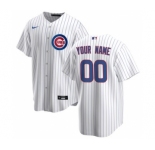 Men's Chicago Cubs Home 2020 Baseball Custom Cool Base Jersey - White Royal