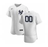 Men's New York Yankees Custom White Navy Home 2020 Authentic Player Baseball Jersey